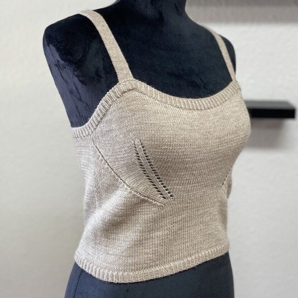 Shopbop English Factory Sweater Tank Style # EFACT30509 Wool Cropped Camisole XS - Picture 9 of 11